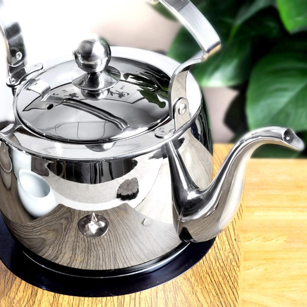 Amazon | KAIBINY 304食品グレードのステンレス鋼のやかん、やかん